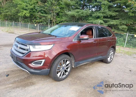2015 Ford Edge Titanium z USA, uszkodzony, nr VIN 2FMPK4K96FBB85010